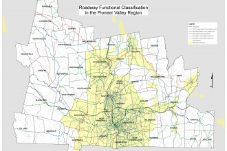 Thumbnail image of Roadway Functional Classification Map for Pioneer Valley Region