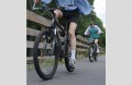 FILE PHOTO Bikers on the Easthampton bike path by Route 10, June 17, 2013