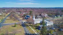 Drone View of Longmeadow Town Common