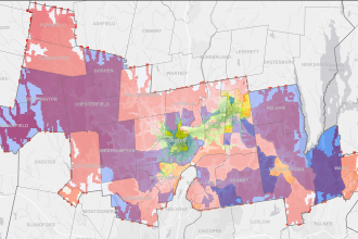 Hamsphire County Food Access Map